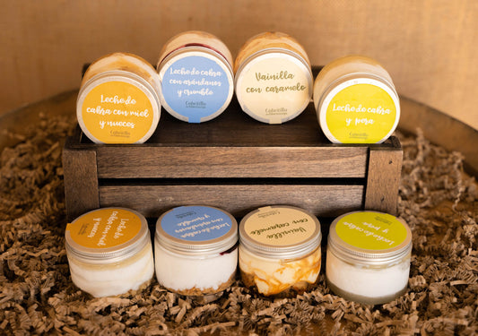 Helados artesanos de leche de cabra