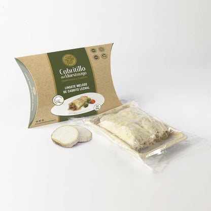 lingote meloso de cabrito con queso de cabra