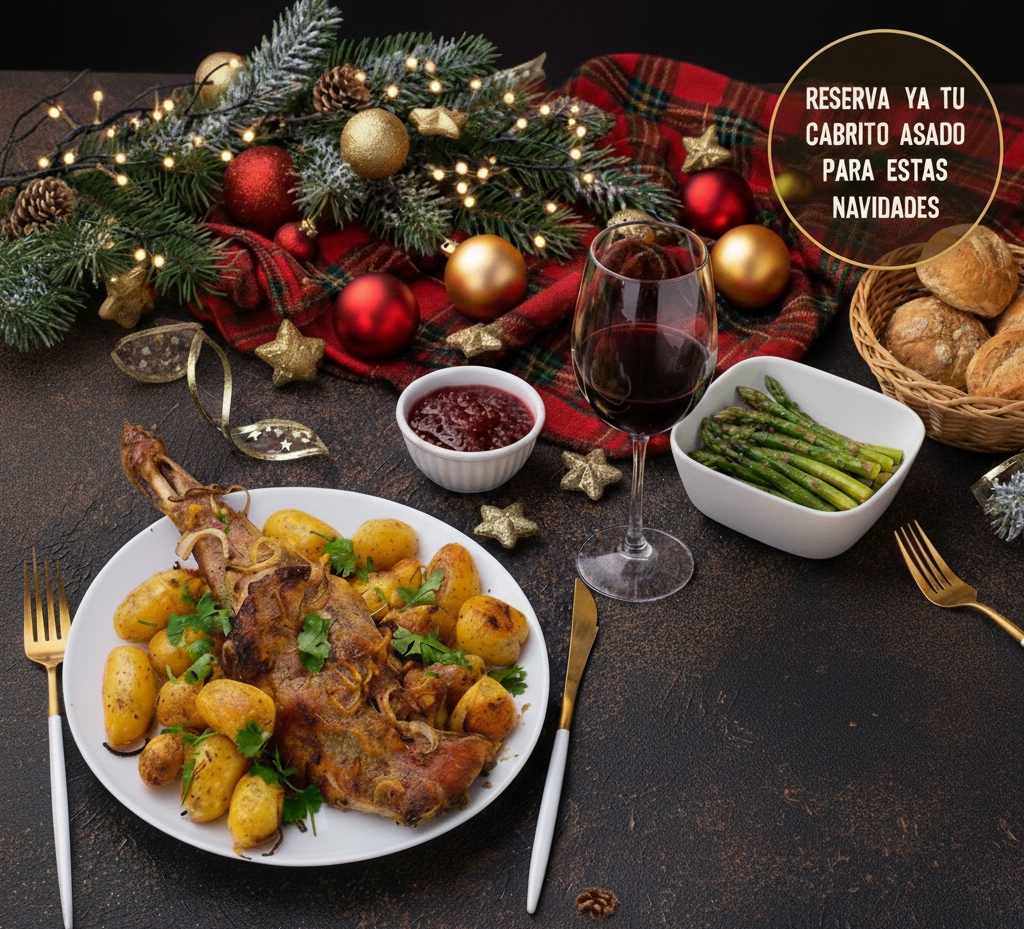 Reserva de Cabrito asado ENTERO para Navidad